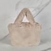 Fogni Fur Tote   Crossbody Bag L Beige  Maiab0019 