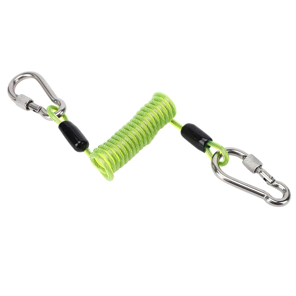 Stainless Steel Buckle Portable Camera Diving     Spring Rope Fishing Missed Line