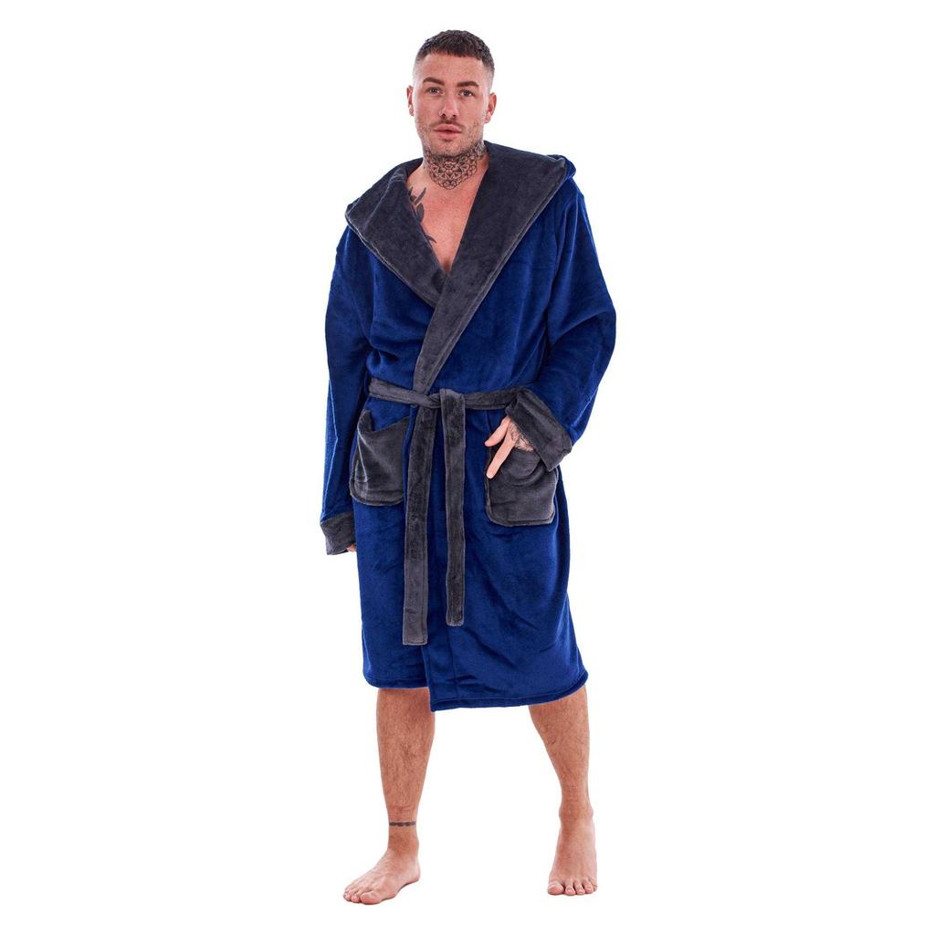 Keanu Mens Fleece Dressing Gown