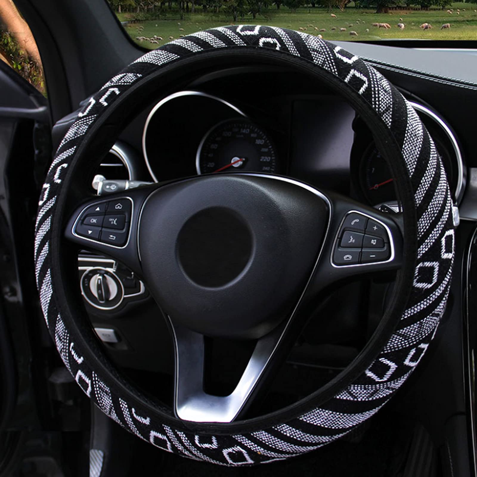 Steering wheel cover, Steering cover, Regular car, Light car, Small чёрный