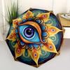 1pc Psychedelic Eye MandalaUmbrella with Plastic Handle,Suitable for All Seasons Home Travel Outdoor UmbrellaB1766