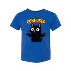 Confused Black Cat Unisex T Shirt Graphic Tee Gift Idea 2XL