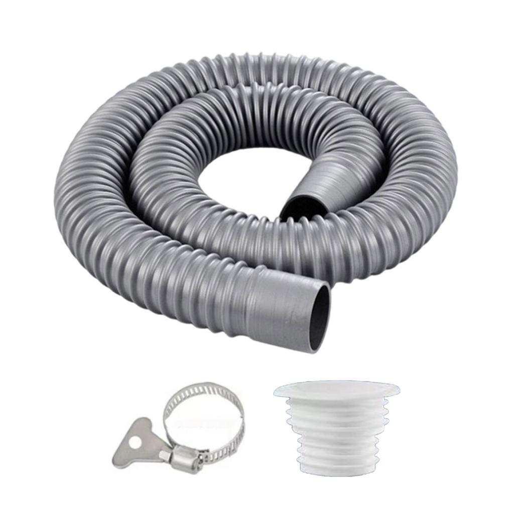 Flexible 70cm/100cm Length PVC Drain Hose Extended Length Drainage Tube for Bathroom Sink & Kitchen Basin Installation