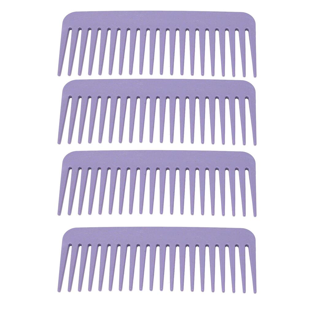 10 Stück Kamm mit breiten Zinken Weizenstroh Hohe Zähigkeit Tragbarer Haarentwirrkamm für Zuhause Reise