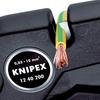 KNIPEX Self-Adjusting Wire Stripper 8-32 AWG, Black With Orange Dials and Adjustors