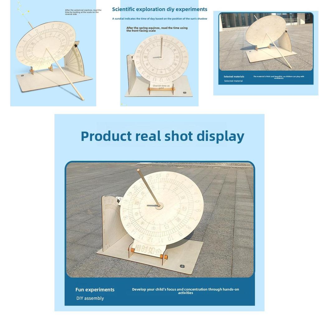 Scientific Experiment Large Equatorial Sundial Model With Shadow Timer For Student Educational Kits