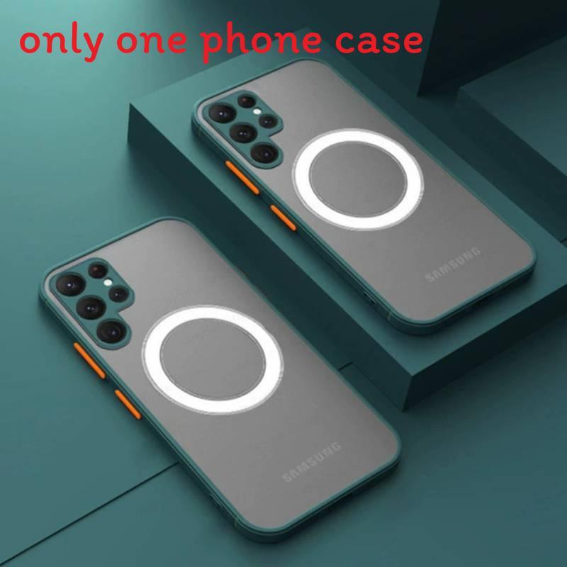

For Samsung A34 Durable Tpu Pc Magnetic Back Cover With Shockproof And Antislip Design Dark Green A55 5G