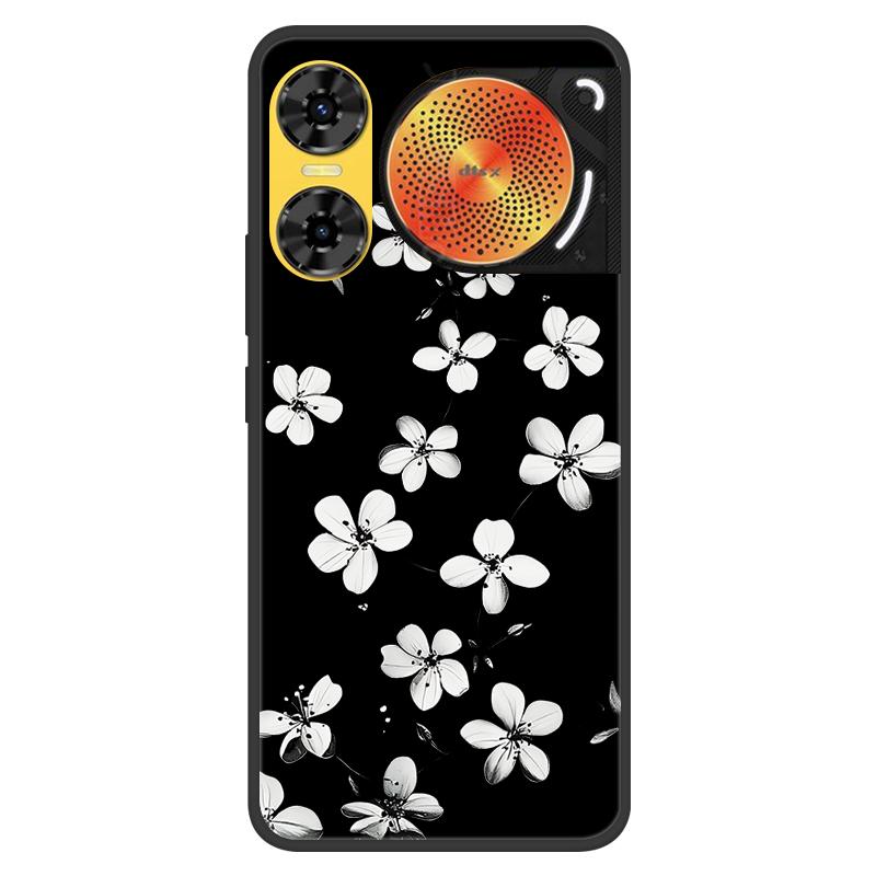 For ZTE Nubia Music 2 Case 2025 New 5G Fashion Flower Soft Silicone Shockproof Bumper For nubia Music2 5G Strip Phone Back Cover