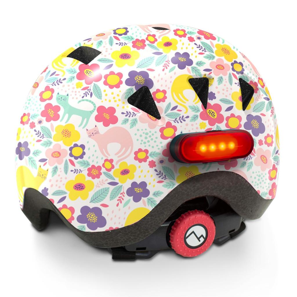 ASTM CPSC Certified Safety Helmet for Year Old Toddlers and with Size XS Lightweight, & 1/2/3 Children, Bike/Scooter, Light, Cat, (Baby)