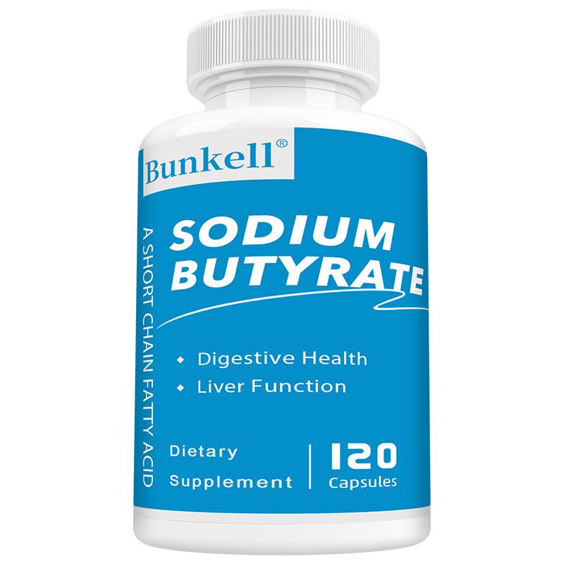 Sodium Butyrate Capsules - Non-GMO-120 Capsules