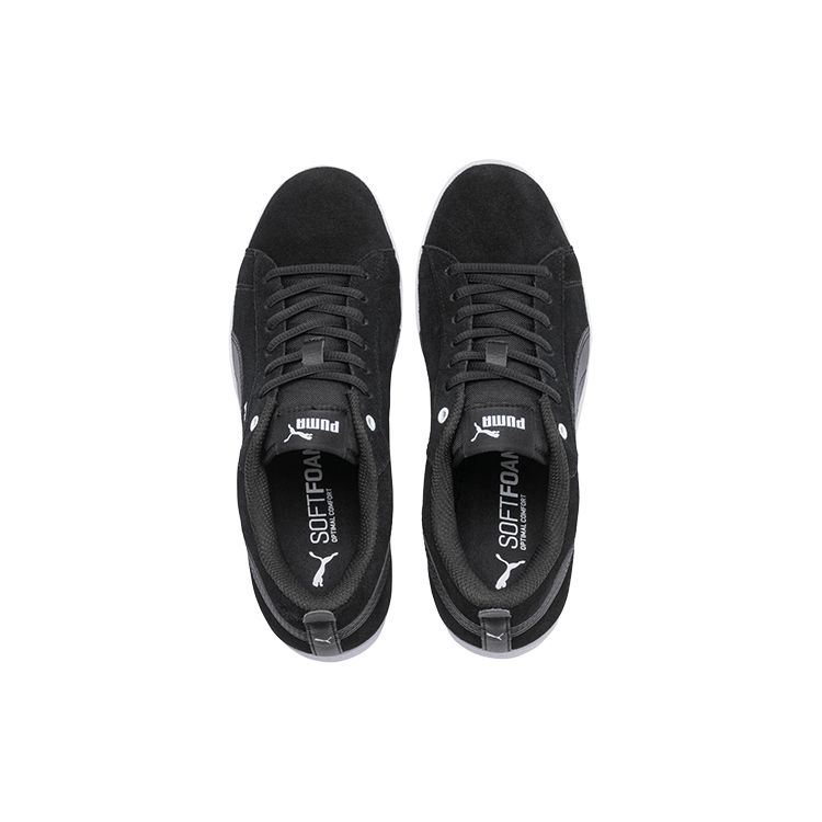 Puma Smash V2 SD Low Top Casual Sneakers Women sneakers Black White 365313-01
