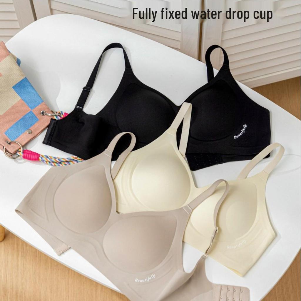 Seamless Wire-free Push-up Lingerie for Large Busts - Soft, Anti-Sagging, Summer Thin Bra