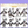 Wm6128 Série de TV Filme Clone Troopers Equipe Lobo Soldado Armadura Pesada Piloto Blocos de Construção Figura Saco