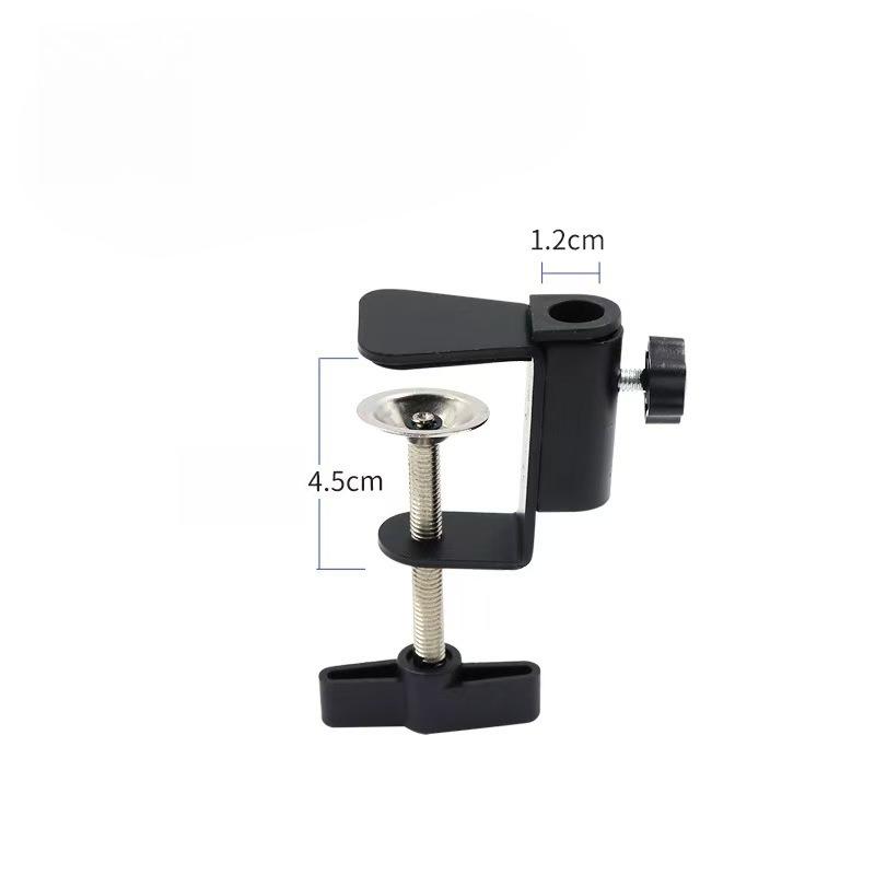Universal Desk C Clamp Adapter Fixed Connector for Microphone Lamp Webcam Camera Support Stand Accessories