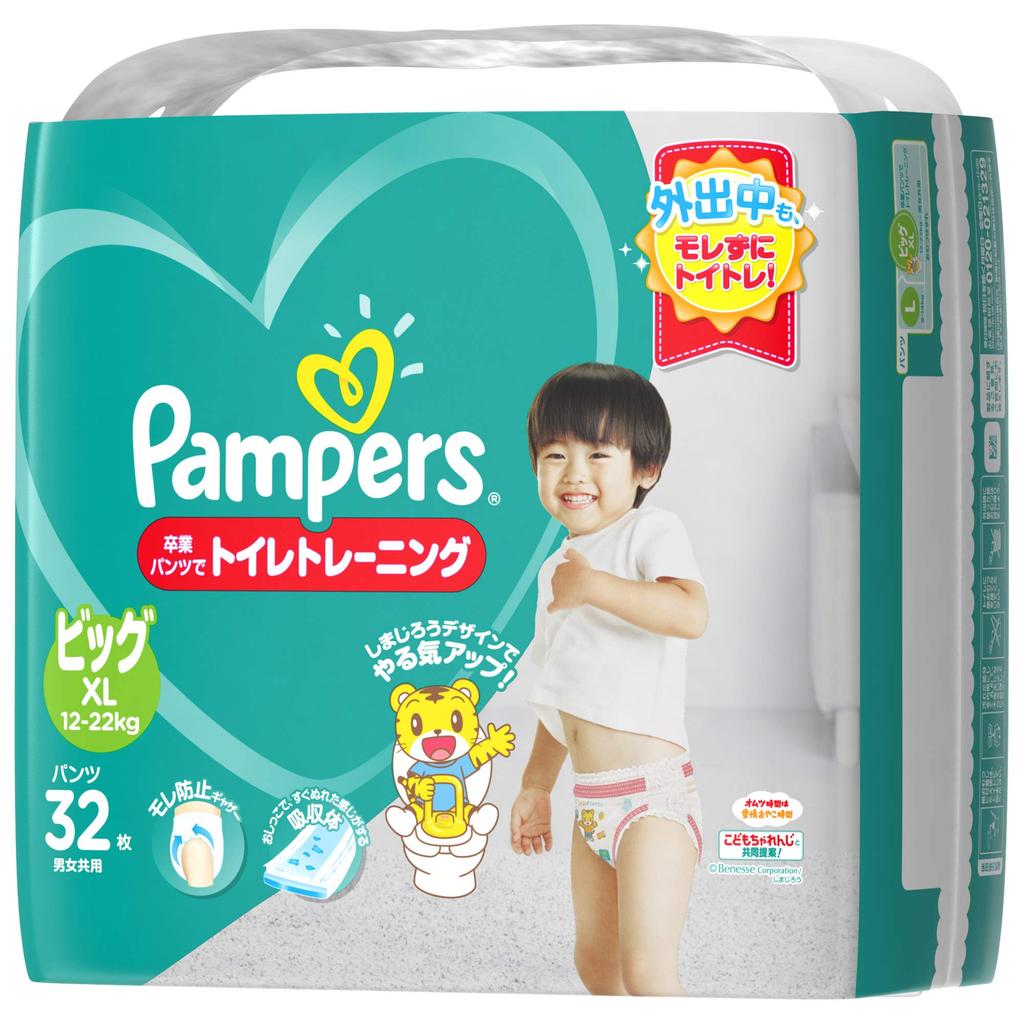 Big Pampers Diaper Graduation Pants 32 Pieces [Pants Size] (12~22kg)