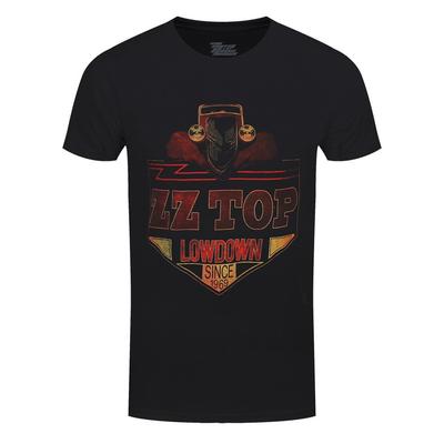 ZZ Top T-Shirt Lowdown Offiziell Schwarz Neu