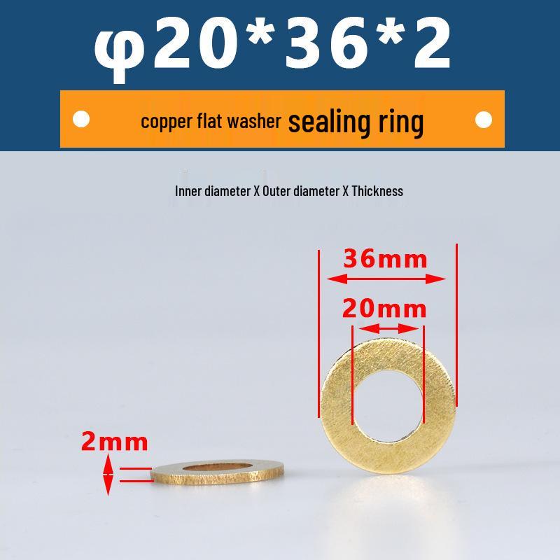 

Yigu Yigu Brass Flat Copper Washer M2-M33 Durable Screw Washer