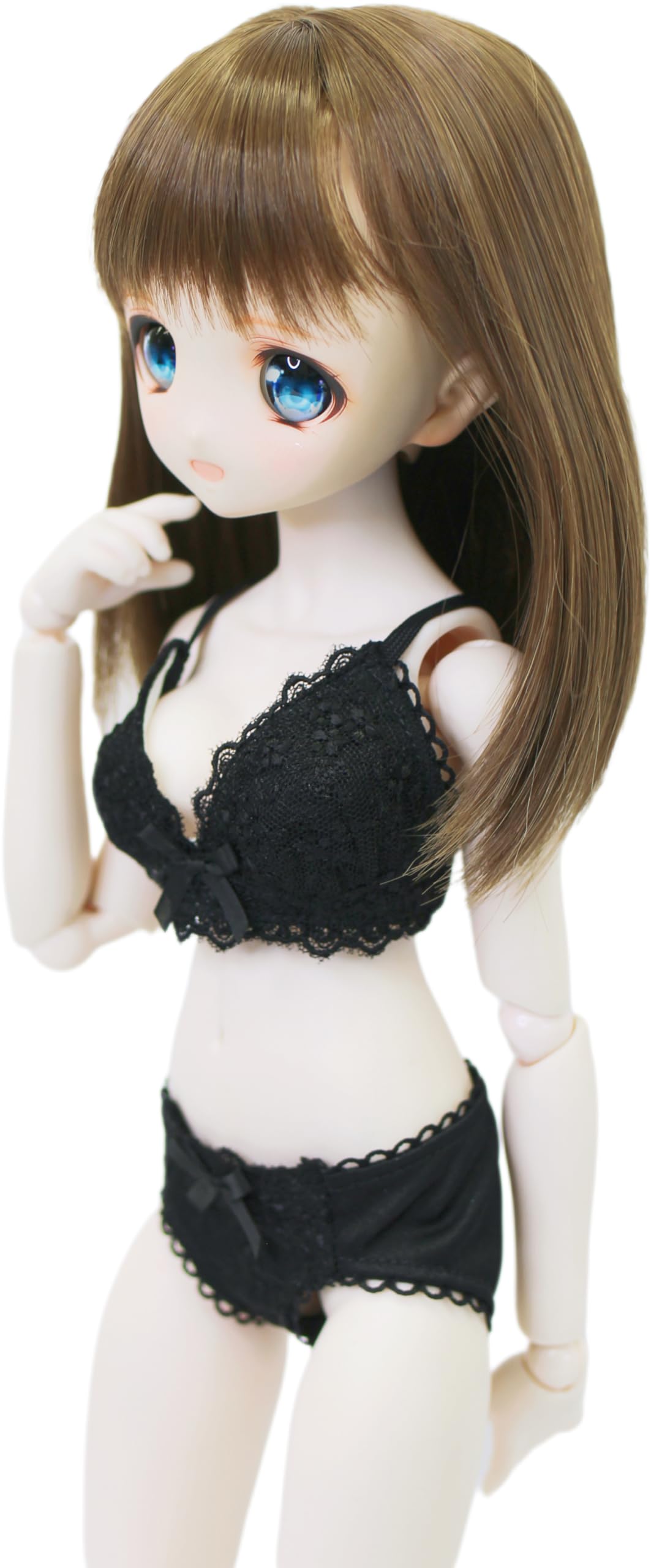 

MDD совместимый бюстгальтер и шорты гладкий цветочный цветочный 40см одежда для куклы BJD [Petite Marie] 1/3 L-бюст комплект, нижнее белье, комплект, черный, материал, чёрный