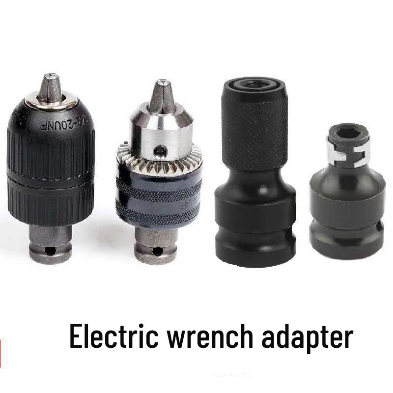 Teleskopischer Elektrischer Schraubenschlüssel-Konverter mit Sechskant-Stecknuss-Bit für Holzbearbeitungsbohrer