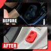 Canitu 2Pcs Red Door Lining Bushings Replacement,CNC Machined Door Bushing Kit Door Lining Bushings & Handling Replace Improves Stiffness for Mazda