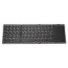 Foldable Bluetooth Keyboard Portable Wireless Folding Keyboard with Touchpad for Win for Android