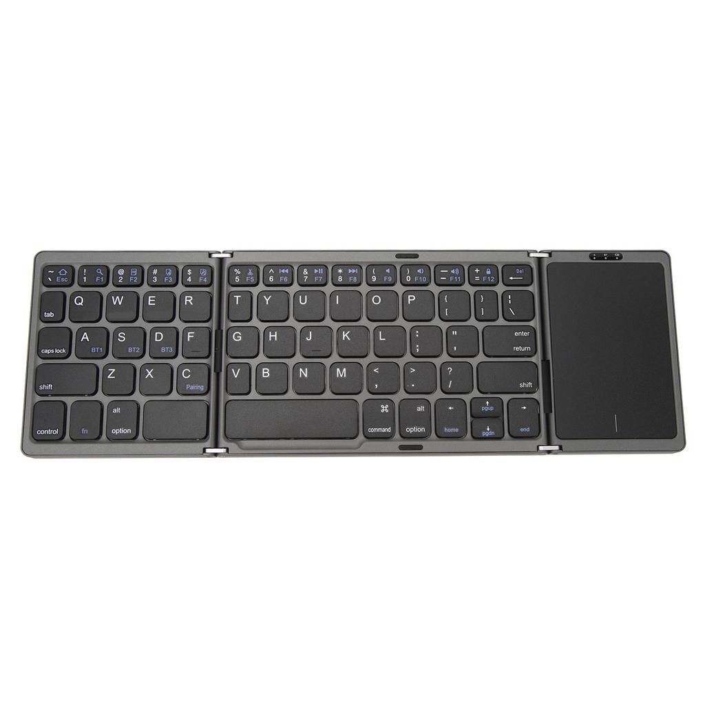 Foldable Bluetooth Keyboard Portable Wireless Folding Keyboard with Touchpad for Win for Android
