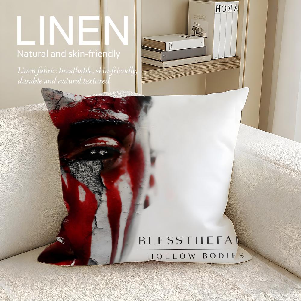 

Music Blessthefall Cushion Cover Pillowcase Set Pcs x x Breathable Washable Sofa Cushion Cover 30X30cm