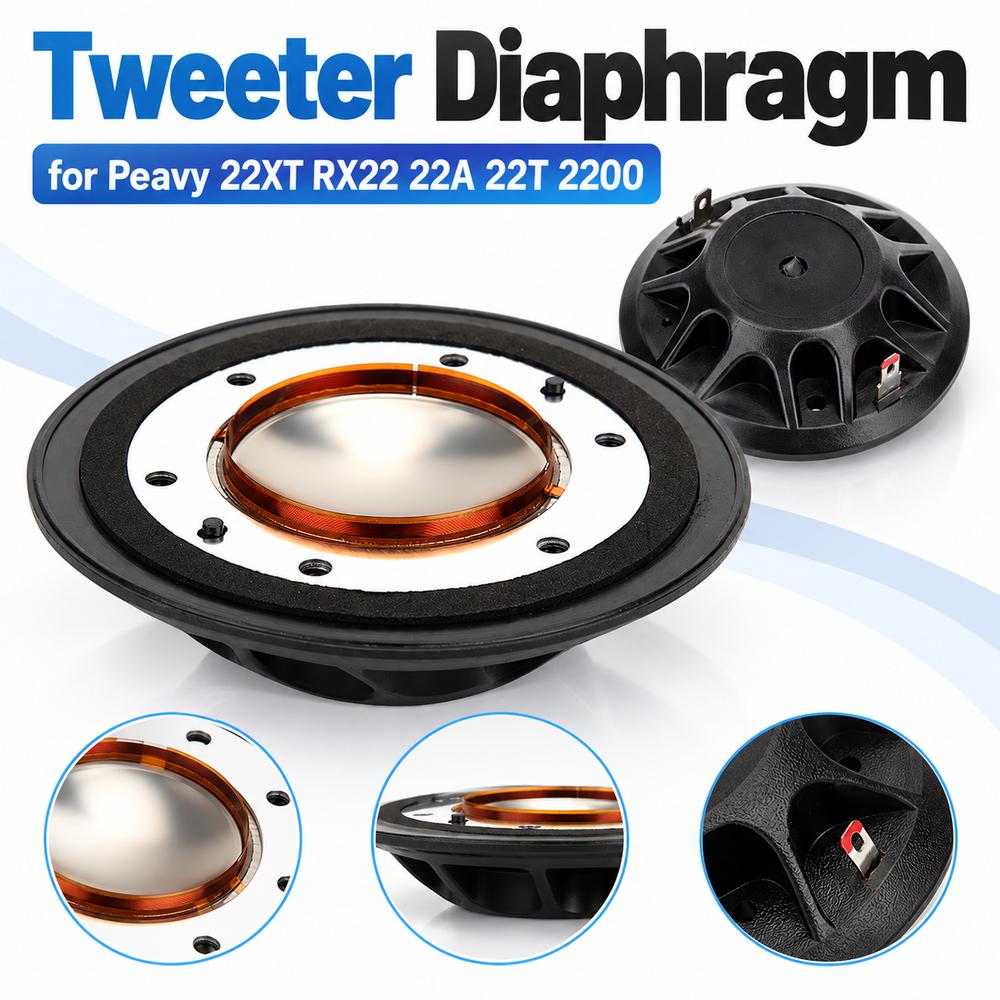1Pcs 8 Ohm Speaker Diaphragm Titanium Dome Speaker Components for Peavy 22XT RX22 22A 22T 2200