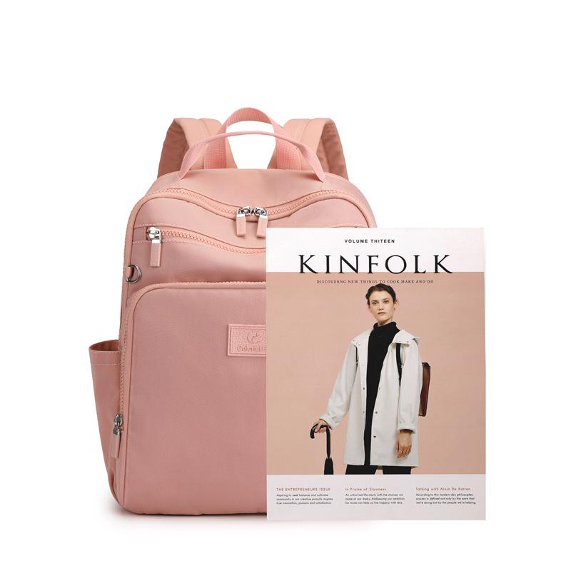 Backpack Women's Outdoor Large Capacity Travel Backpack Korean Edition Trend Anti-splashing Handbag Bag Simple Nylon School Bag