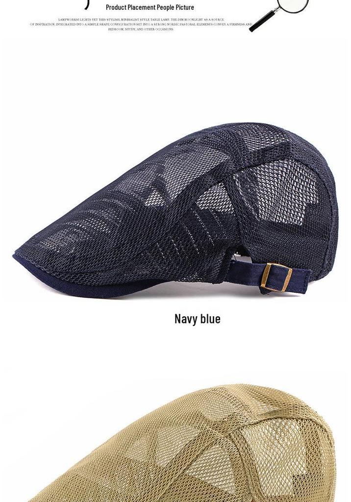 Hollow Mesh Beret Unisex Summer Cap: Korean Fashion Breathable, Stylish, and Simple Design
