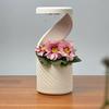 Cloud Watering Planter with Hidden Drainage Tray Self Watering Planter with Slow Drip Rain Effect Modern Desktop Flower Pot for Succulents Herbs Home