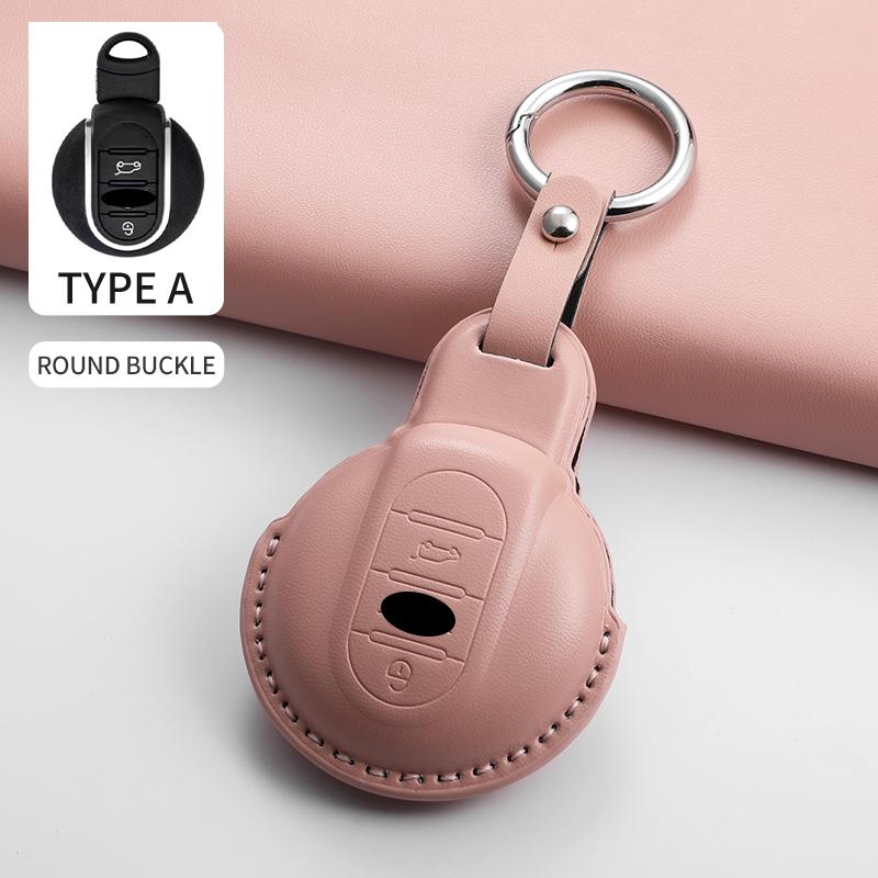 For BMW Mini Cooper JCW Countryman Aceman Cabrio F55 F56 F57 F54 F60 Car Remote Key Case Cover Shell Keychain Garnish Accessorie