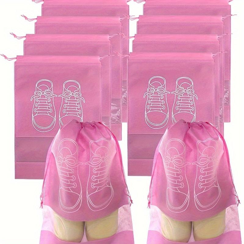 10 stk Ultralette Vanntette Gjennomsiktige Ikke-vevde Skooppbevaringsposer for Reise og Hjemmeorganisering