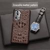 OPPO Reno10Pro Cowhide Skull Half Package Leather Protective Cover for Reno10Pro+
