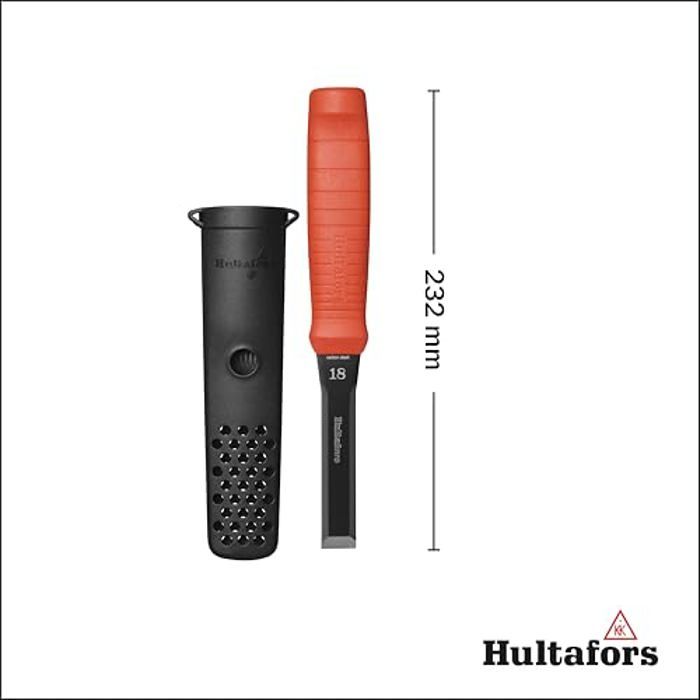 Escoplo - HULTAFORS - Modèle 390053 - Lame 18mm - Acier japonais - Résistant à la rouille