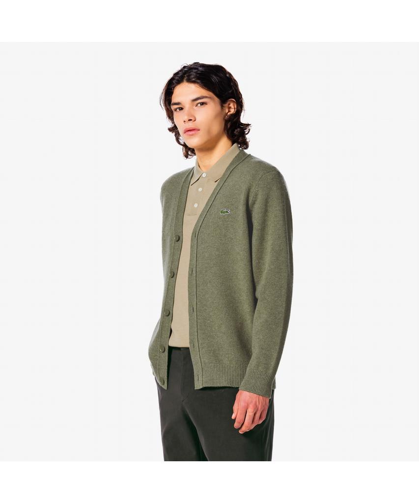 Lacoste Men'S V-Neck Wool Cardigan Ah660E-55N E9F