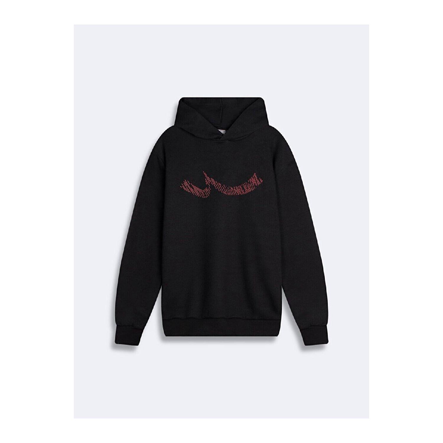 

Sign Printed Hooded Black Sweatshirt M