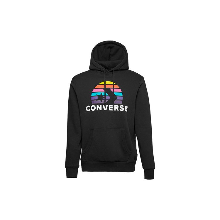 

Converse Planet Set Po Hoodie Спортивная повседневная вязаная мужская толстовка с принтом черная 10018993-A01