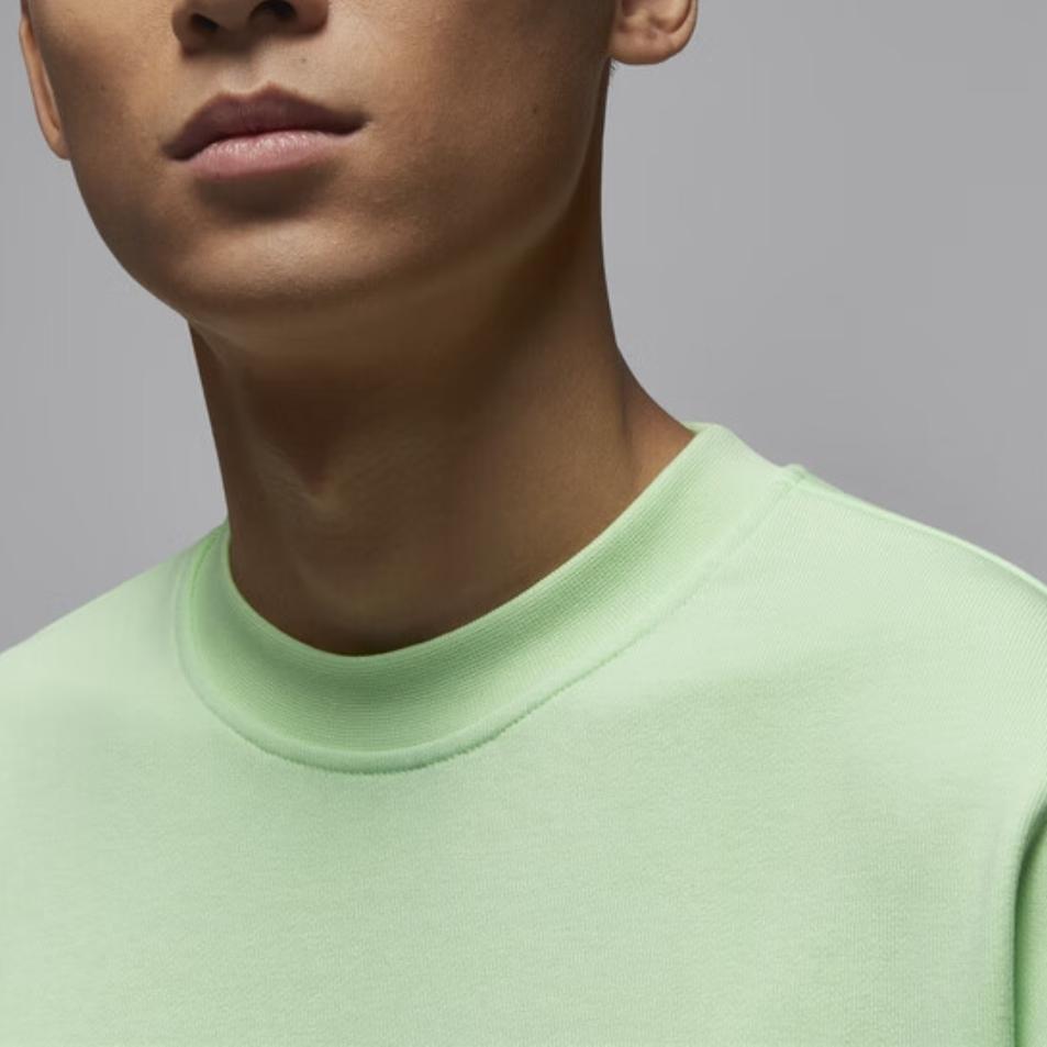 Jordan Sudadera Deportiva Dri-Fit Crossover Cuello Redondo Cómoda Hombro Caído Secado Rápido Manga Larga Hombre Sudadera Verde Vapor Blanco FV8625-376