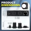 4 in 1 ON/OFF Charger Socket Panel Dual USB Socket Power Outlet & LED Voltmeter &Cigarette Lighter Socket& LED Switch