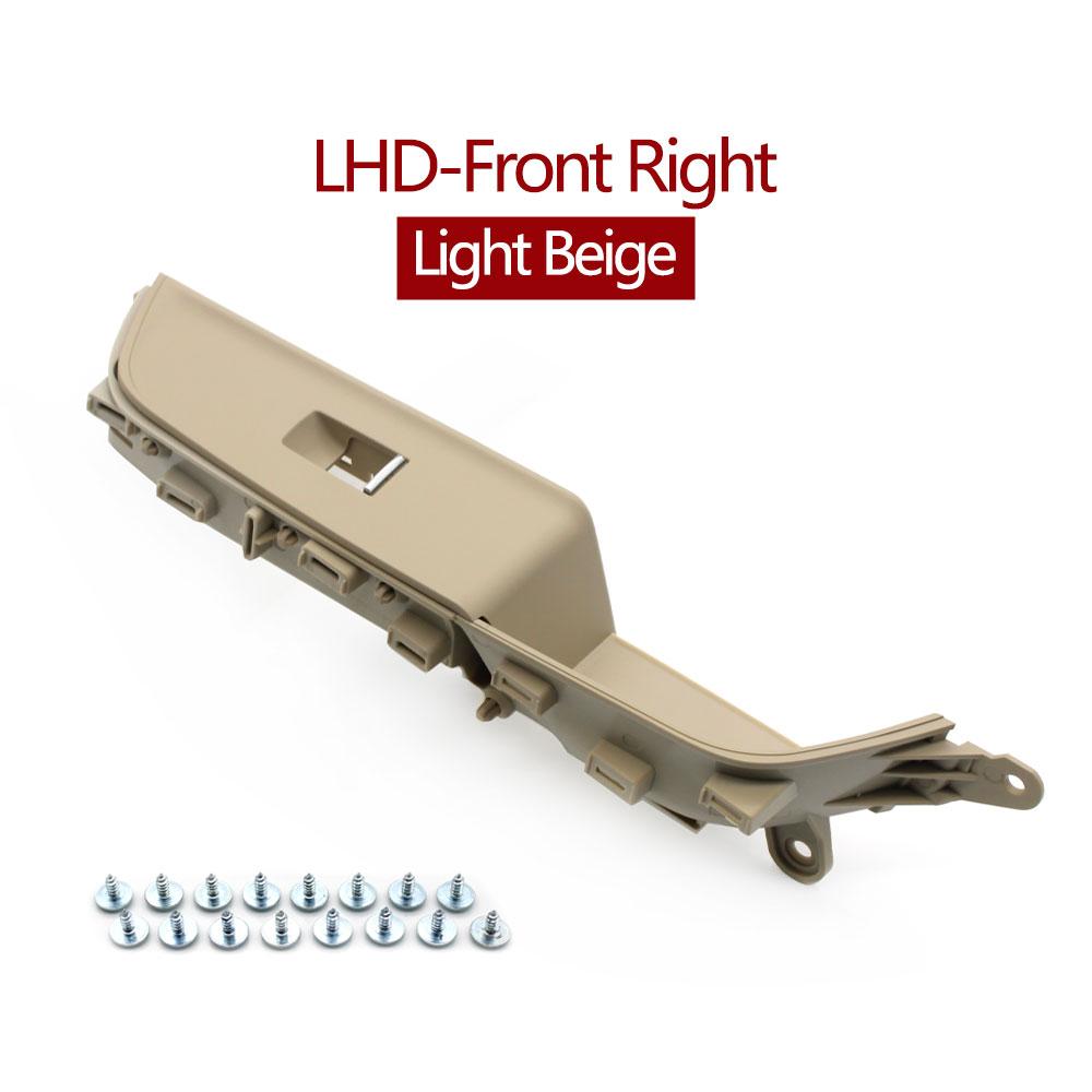 LHD Car Interior Front Left Right Door Pull Handle Window Lifter Switch Panel Cover Trim For BMW 6 Series GT G32 2017-