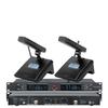 U-Band Infrared High-End Dual Wireless Lavalier Headset Mic for KTV, Stage, and Conference