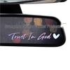Trust In God Car Rearview Mirror Sticker - Reflective Car Body & Laptop Decoration