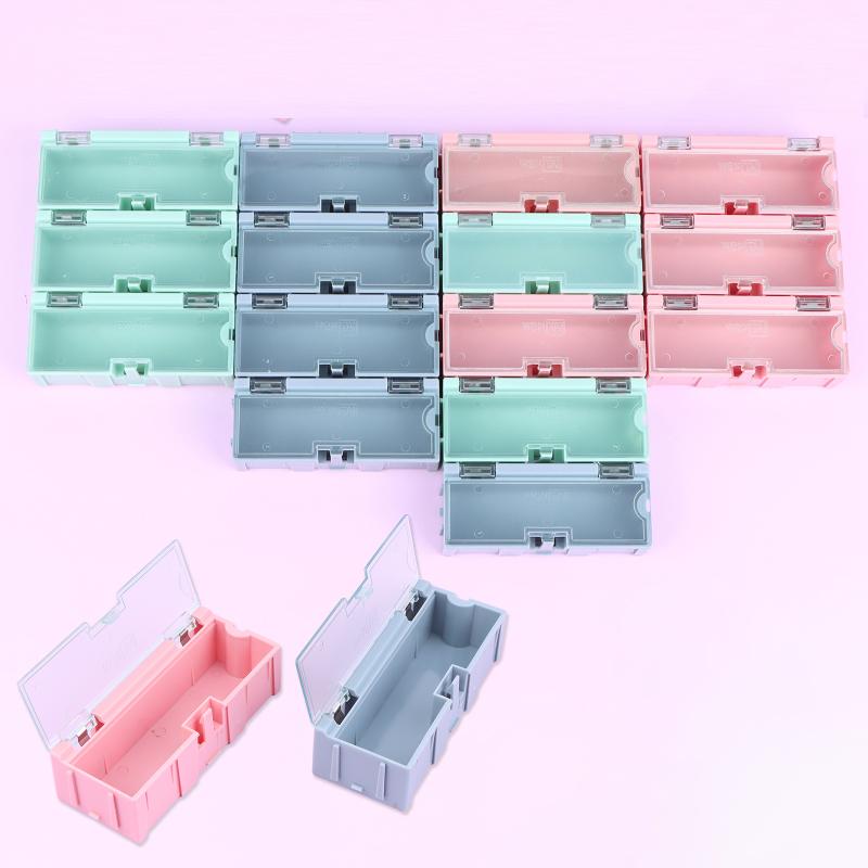 5Pcs For Smd Smt Electronic Box Electronic Components Small Screws Nuts Washers Container Mini Splicable Plastic Storage Boxes