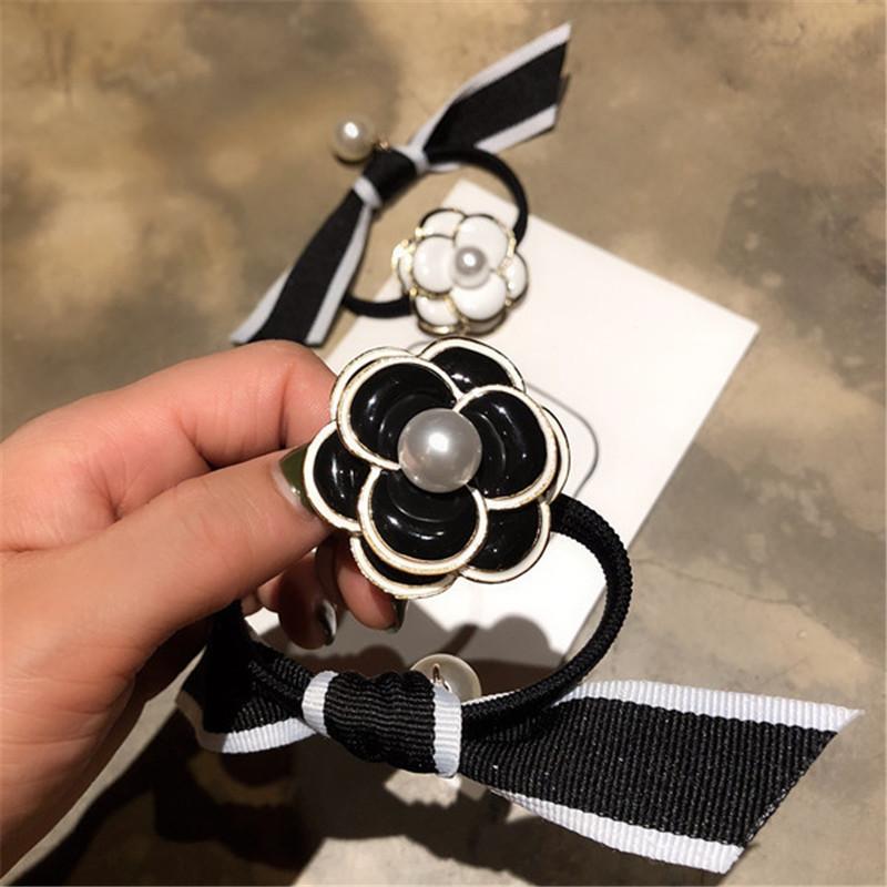 Kaméliová čelenka do vlasů pro ženy Gumička do vlasů Luxusní šperky Dámská čelenka do vlasů Dívčí perlové vlasové doplňky Vlasové šperky pro ženy