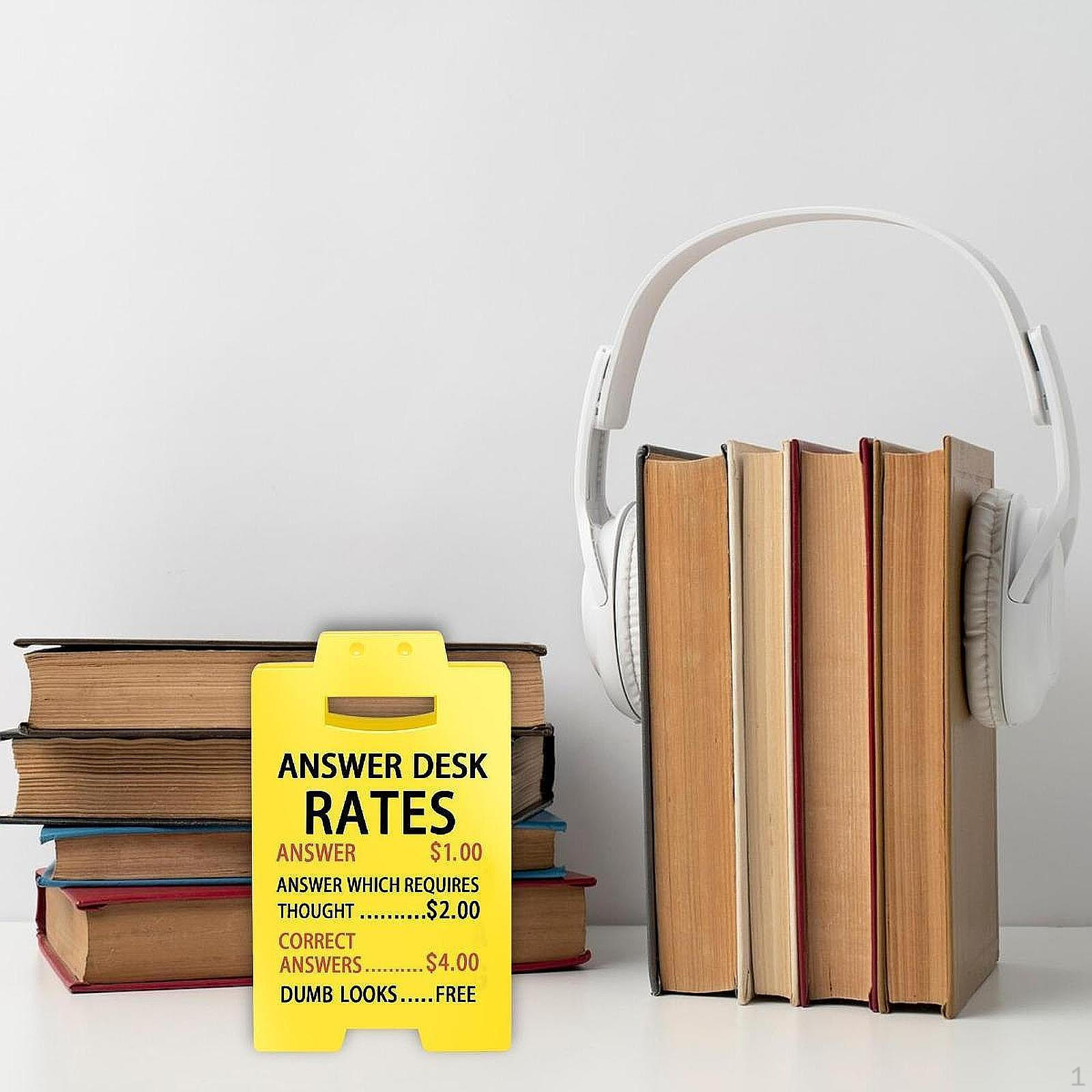 

Funny Desk Sign Accessories Creative Novelty Humor Unique Office Decoration for Manager Style C