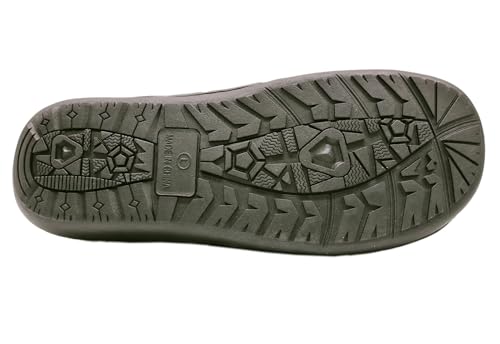 Men's Winter Sandals, Casual, Water-Repellent, Cold-Weather, Non-Slip, Cushioned Insole, Khaki, Size 9776800, Medium