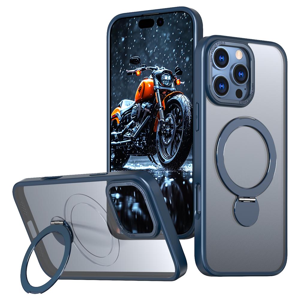 For iPhone 17 Case Kickstand Camera Slider PC + TPU Phone Cover Compatible with MagSafe