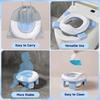 Portable Travel Potty for Toddlers Kids, Foldable Baby Potty Training Toilet Seat with Travel Bag and Storage Bag