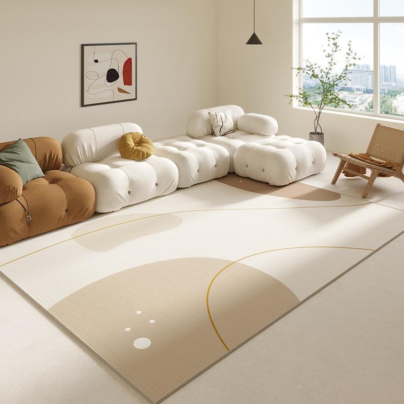 Simple Geometric Ins Line Wind Carpet Living Room Bed In Front of the Large Carpet Easy To Take Care of Non-slip Soft Rug